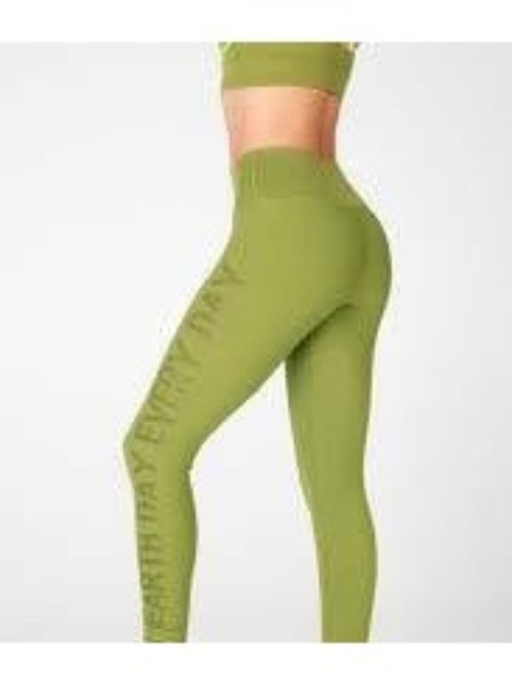 Fabletics High-Waisted SculptKnit Earth Leggings Basil Women’s Size Medium NEW
